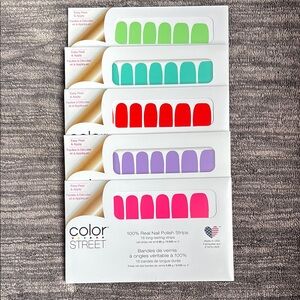 Color Street Neon Nail Polish Strips Set